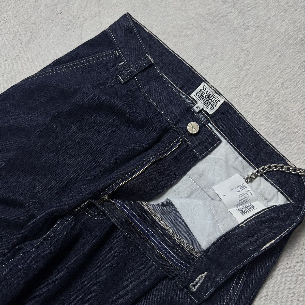 Marithe + Francois Girbaud MFG INDIGO RAW DENIM PANTS Size US 30 / EU 46 - 4 Thumbnail