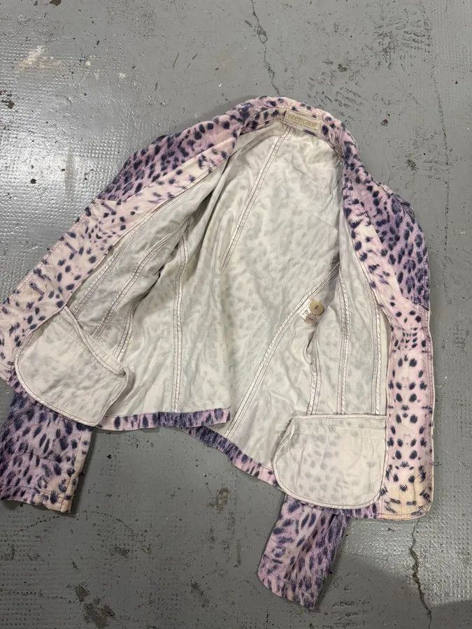Roberto Cavalli SS2000 Roberto Cavalli Pink Leopard Blazer Jacket Size S / US 4 / IT 40 - 7 Thumbnail