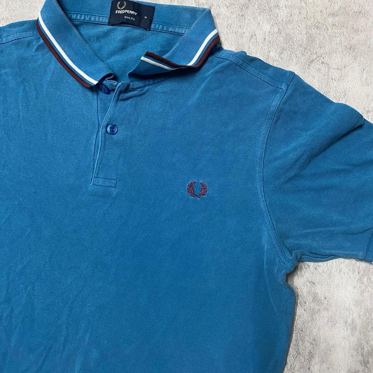 Fred Perry Blue Fred Perry polo shirt with embroidered logo polo Size US M / EU 48-50 / 2 - 2 Thumbnail
