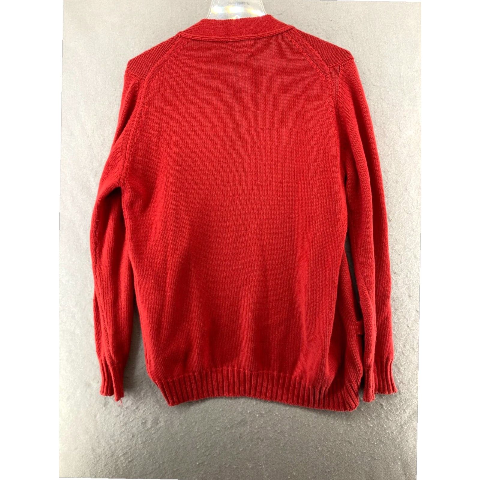 Vintage VINTAGE Heathcote Womens Red Cardigan Sweater Large 90s USA Cotton Size L / US 10 / IT 46 - 7 Thumbnail