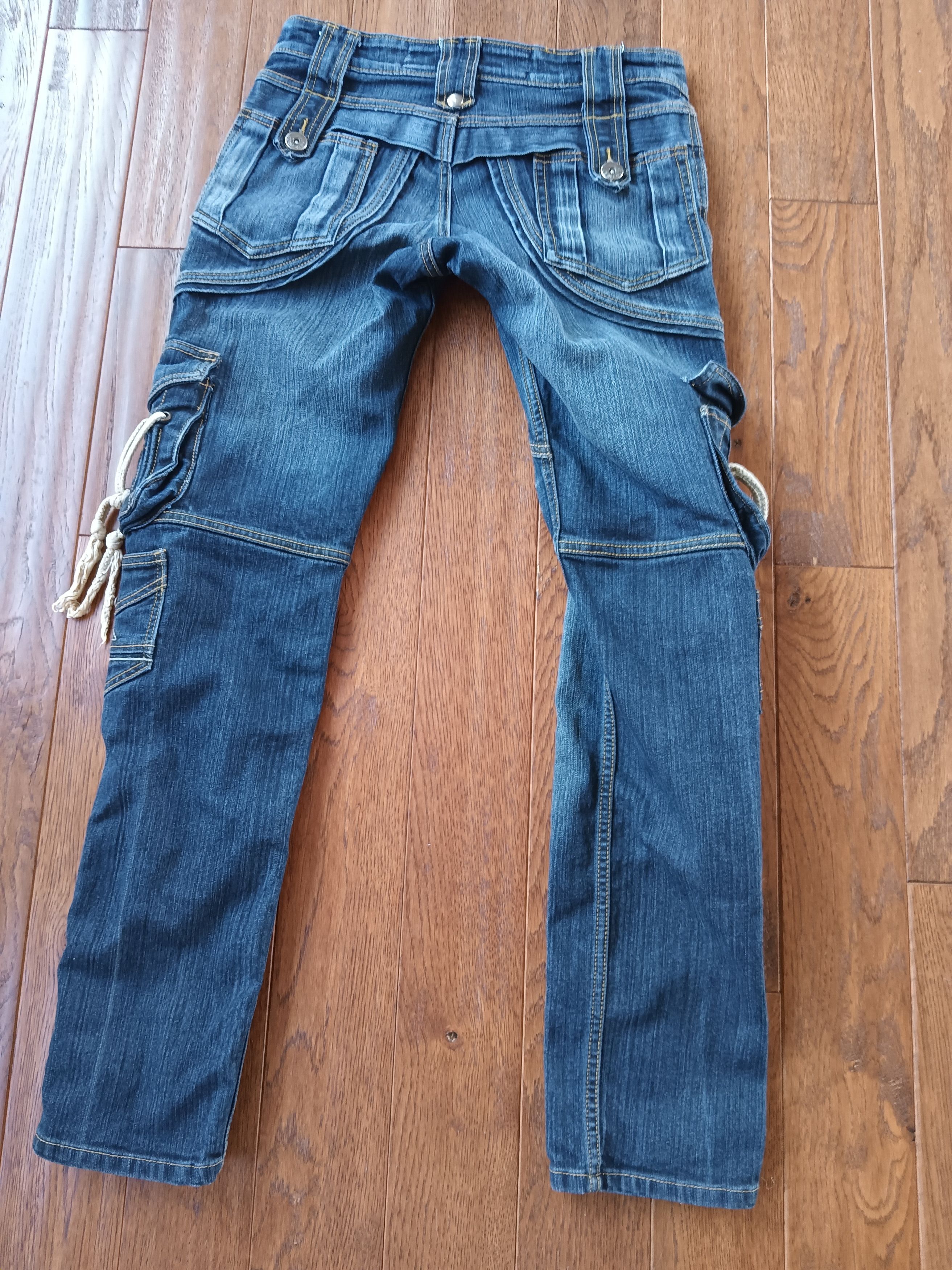 Japanese Brand Jeans De Art Waist 32-33 Zips Ropes Pockets Inseam 31.5 Size US 32 / EU 48 - 3 Thumbnail