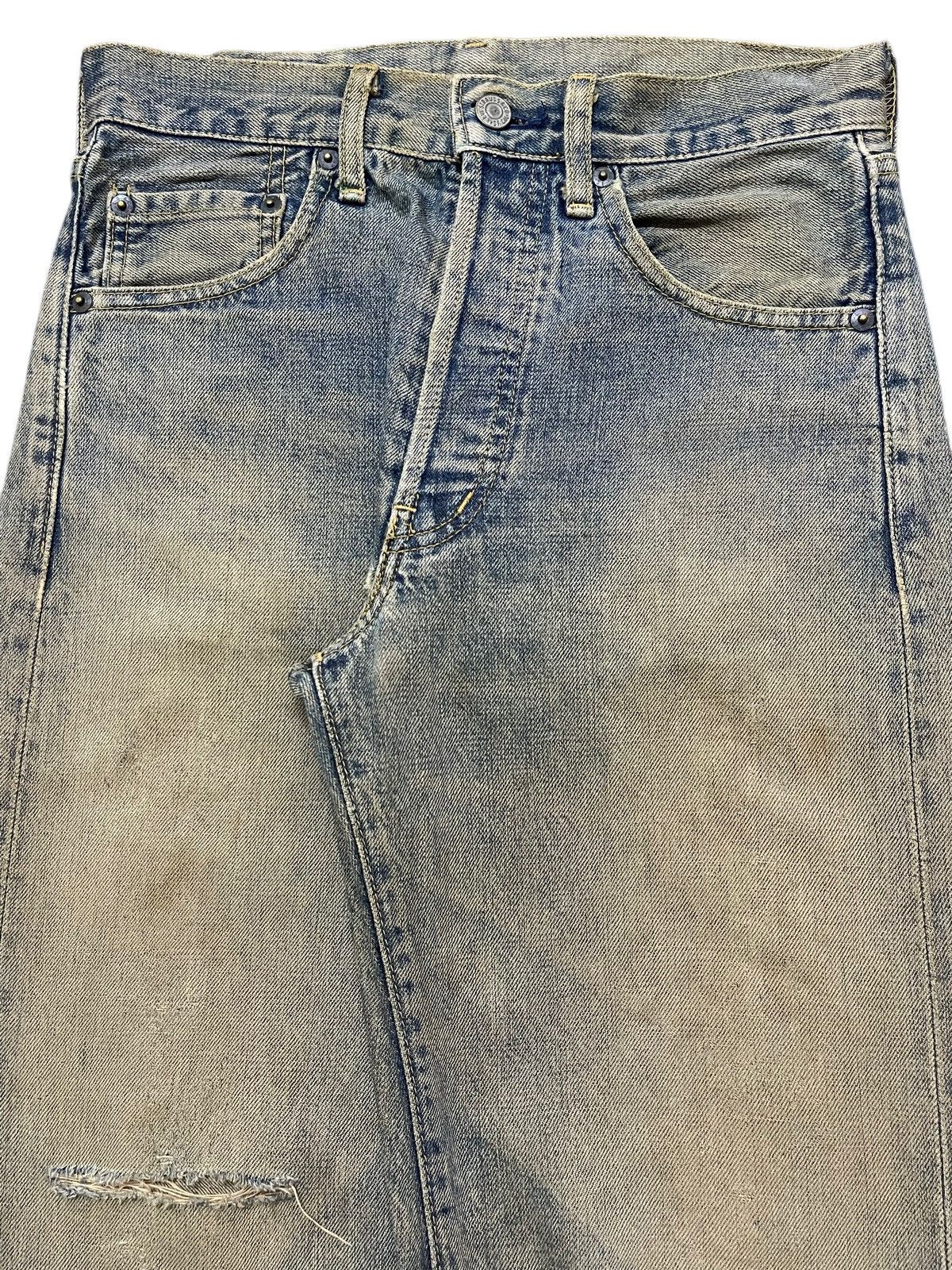Levi's Vintage 80s Levis 503B Selvedge E Mud Wash Distressed Loose Size US 28 / EU 44 - 5 Thumbnail