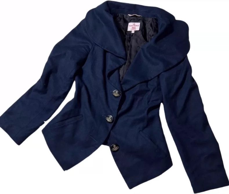 Vivienne Westwood Vivienne Westwood A mismatched navy jacket Size M / US 6-8 / IT 42-44 - 1 Thumbnail