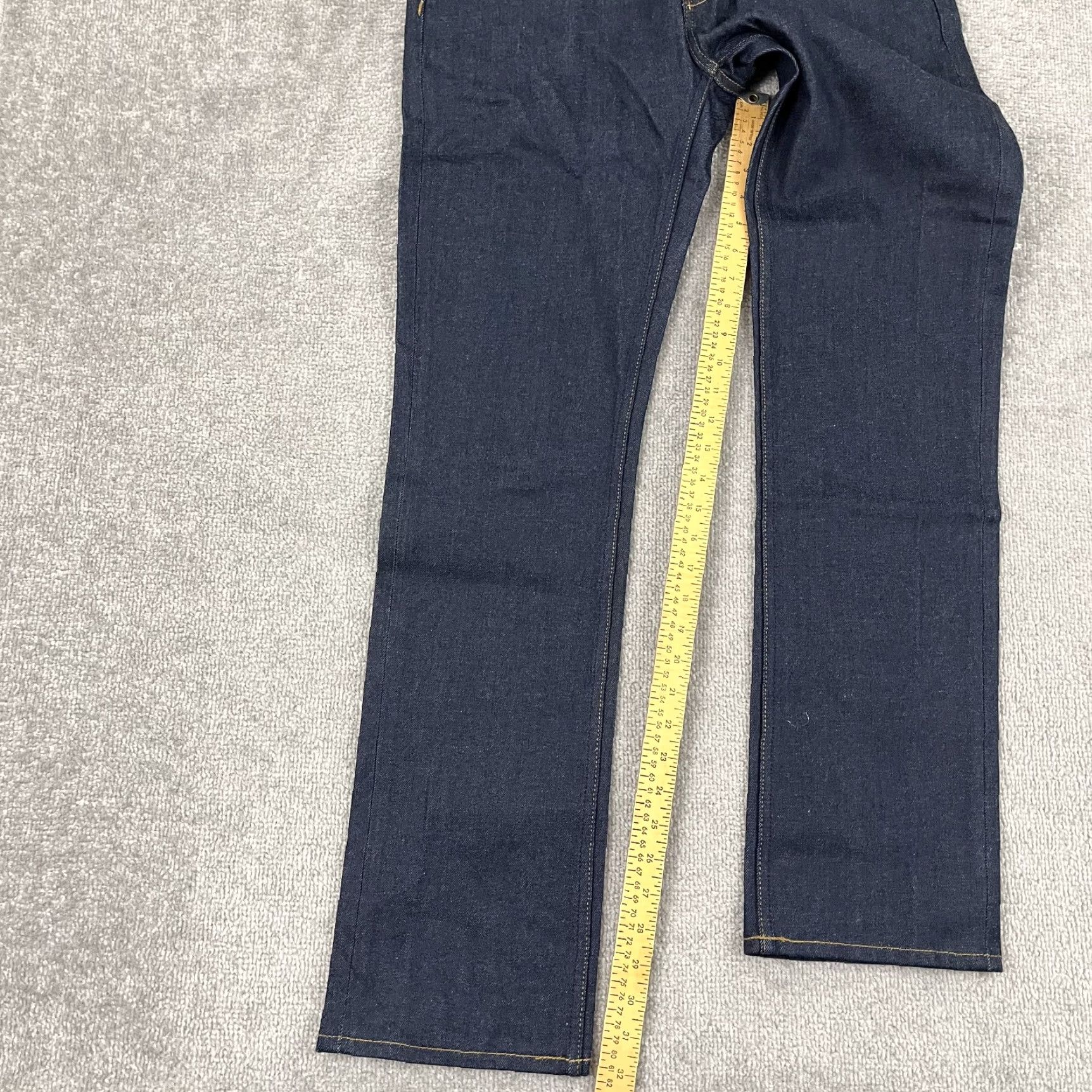 Brixton Brixton Reserve Jeans Mens 33 x 32 Indigo Blue Cone Denim Skater Button Fly 5-Pocket Mens Size US 33 - 7 Thumbnail