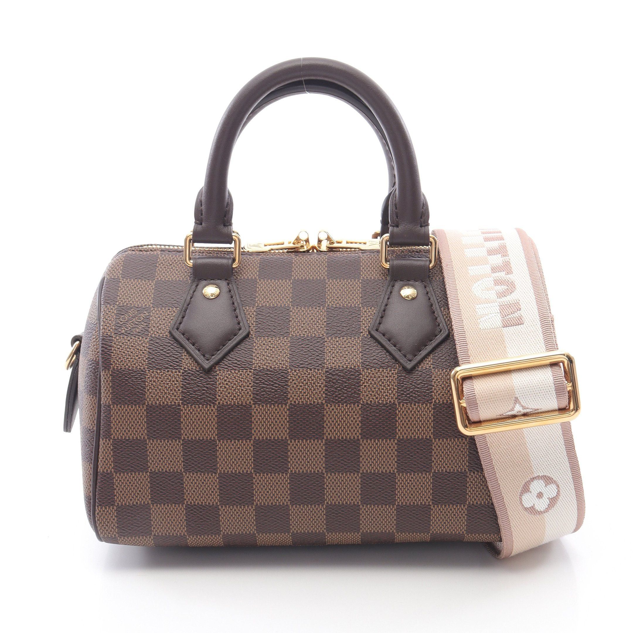 Louis Vuitton Louis Vuitton Speedy 20 Damier Ebene Handbag Leather Brown Size ONE SIZE - 1 Thumbnail