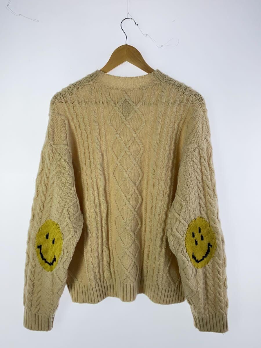 image of Kapital Smiley Wool Sweater in Cream, Men's (Size XL)