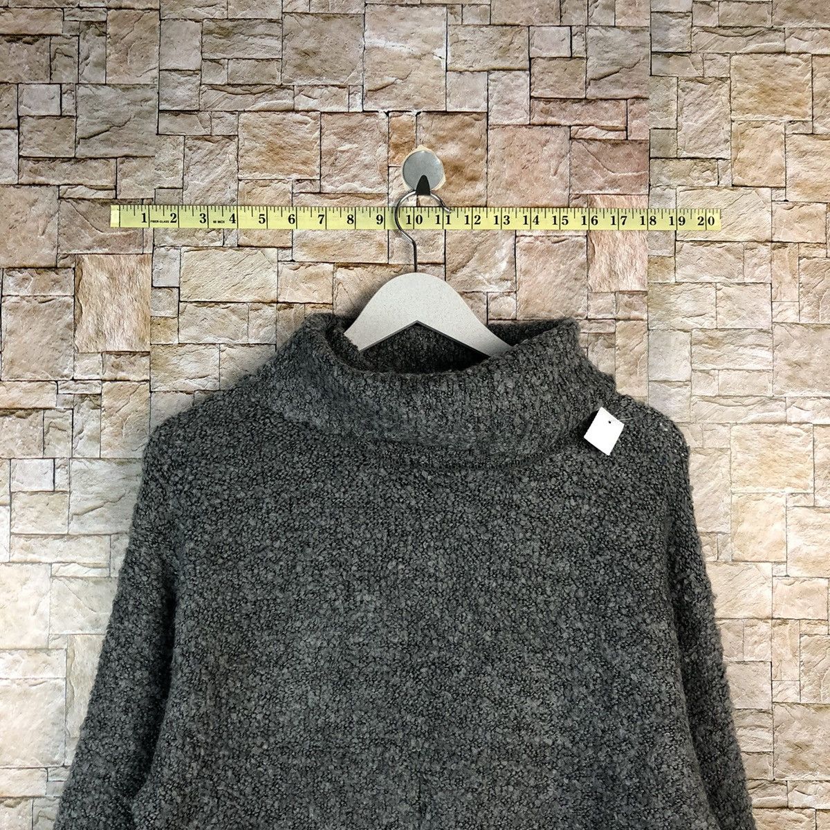 GU × Homespun Knitwear × Vintage GU Grey vintage long Knitwear #A1090 Size US S / EU 44-46 / 1 - 4 Thumbnail