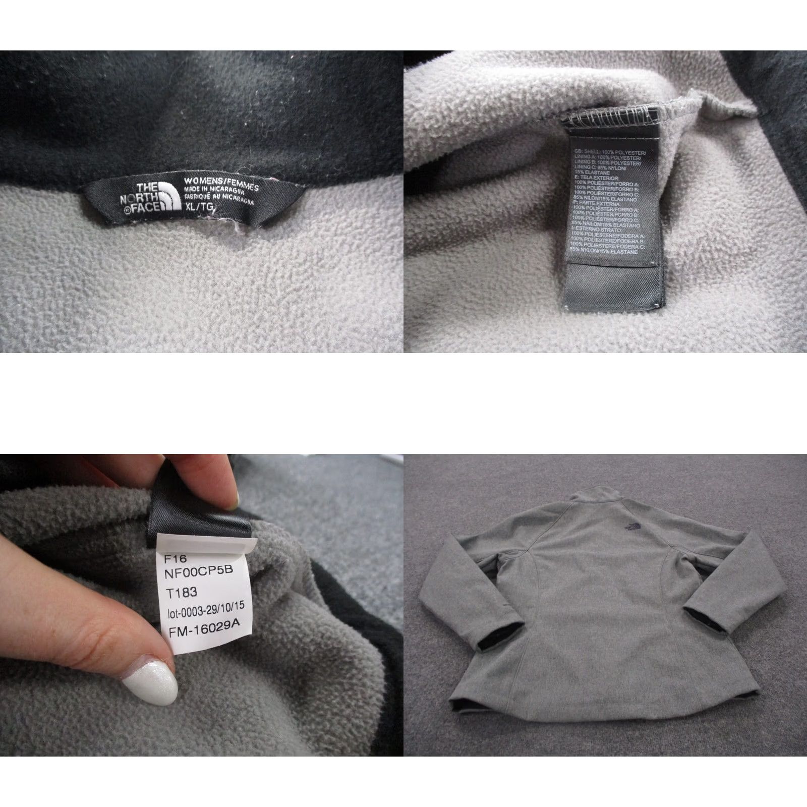 The North Face The North Face Jacket Womens XL Gray Softshell Lined Outdoors Hiking Windwall Coat Size XL / US 12-14 / IT 48-50 - 8 Thumbnail