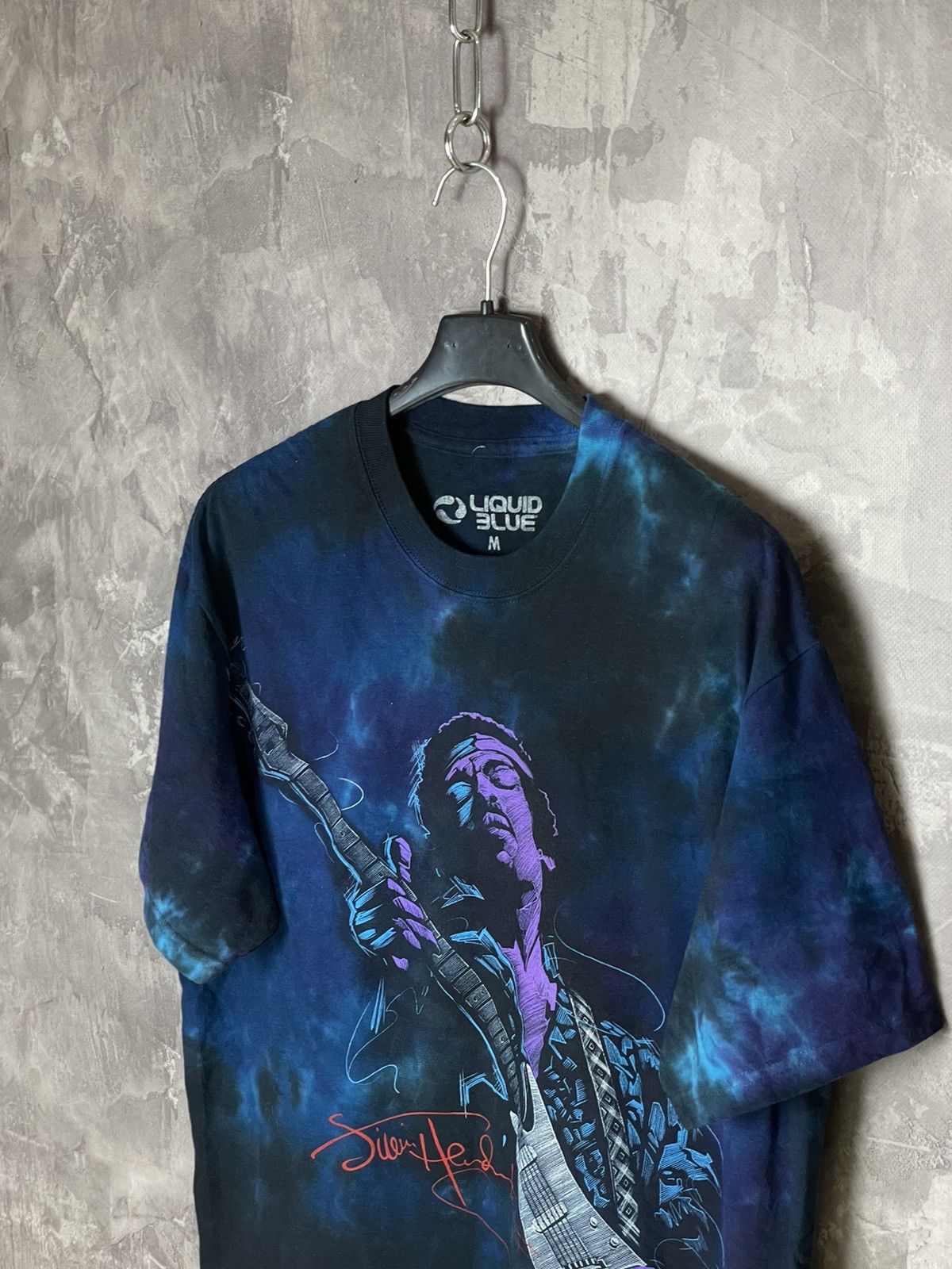 Band Tees × Liquid Blue × Vintage Jimmy Hendrix Liquid Blue Graphic T Shirt 2007 Psychedelic Size US M / EU 48-50 / 2 - 7 Thumbnail