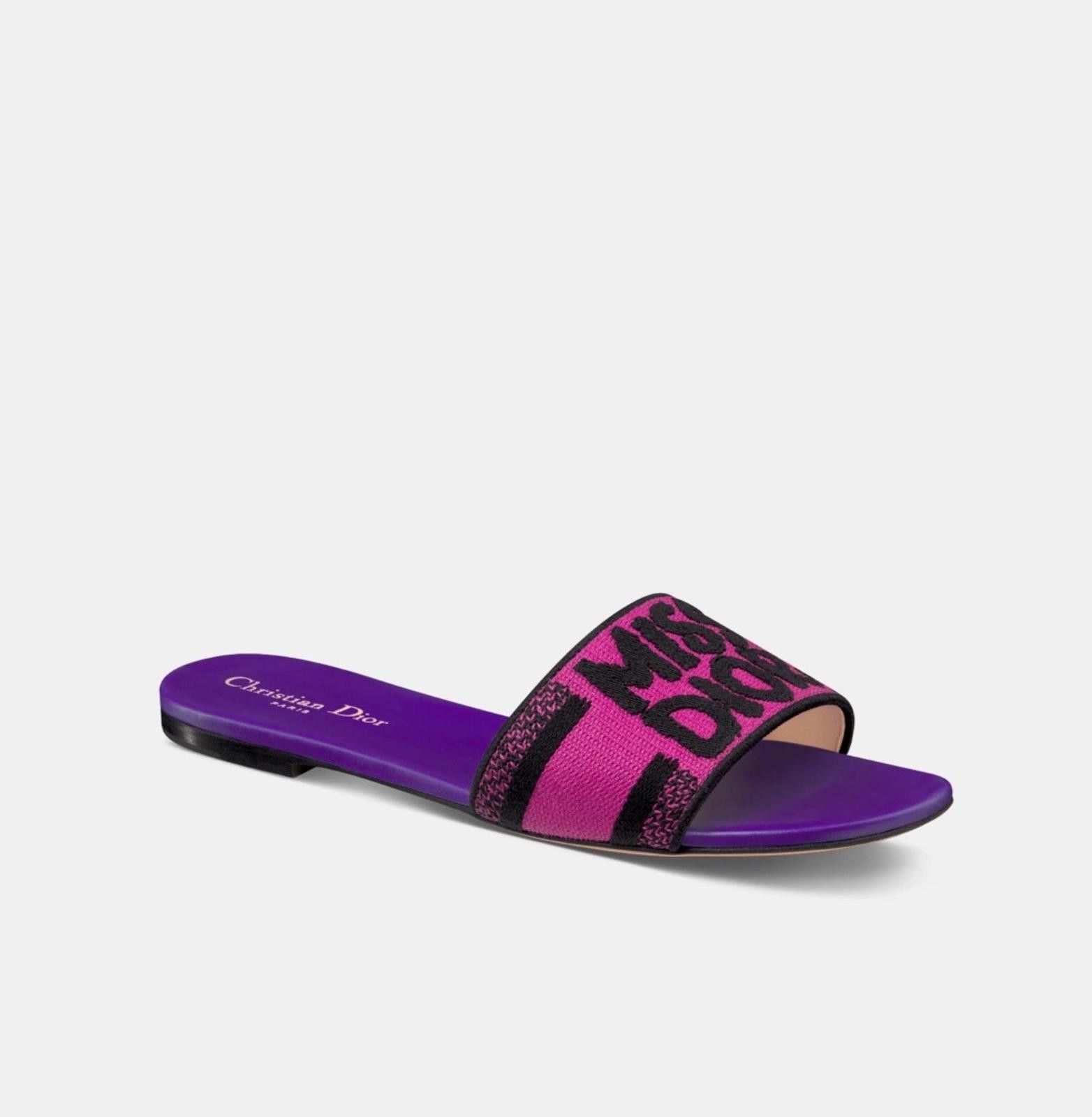 Dior Dior Dway Logo Slide Sandals Size US 5 / IT 35 - 2 Thumbnail