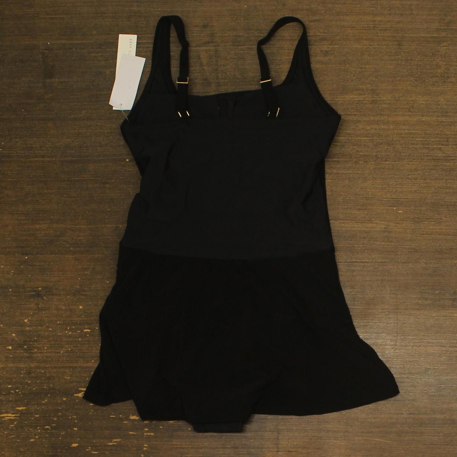 Other Nwt Beyond Control Womens Square-neck Swim Dress Black 6 Size ONE SIZE - 2 Thumbnail