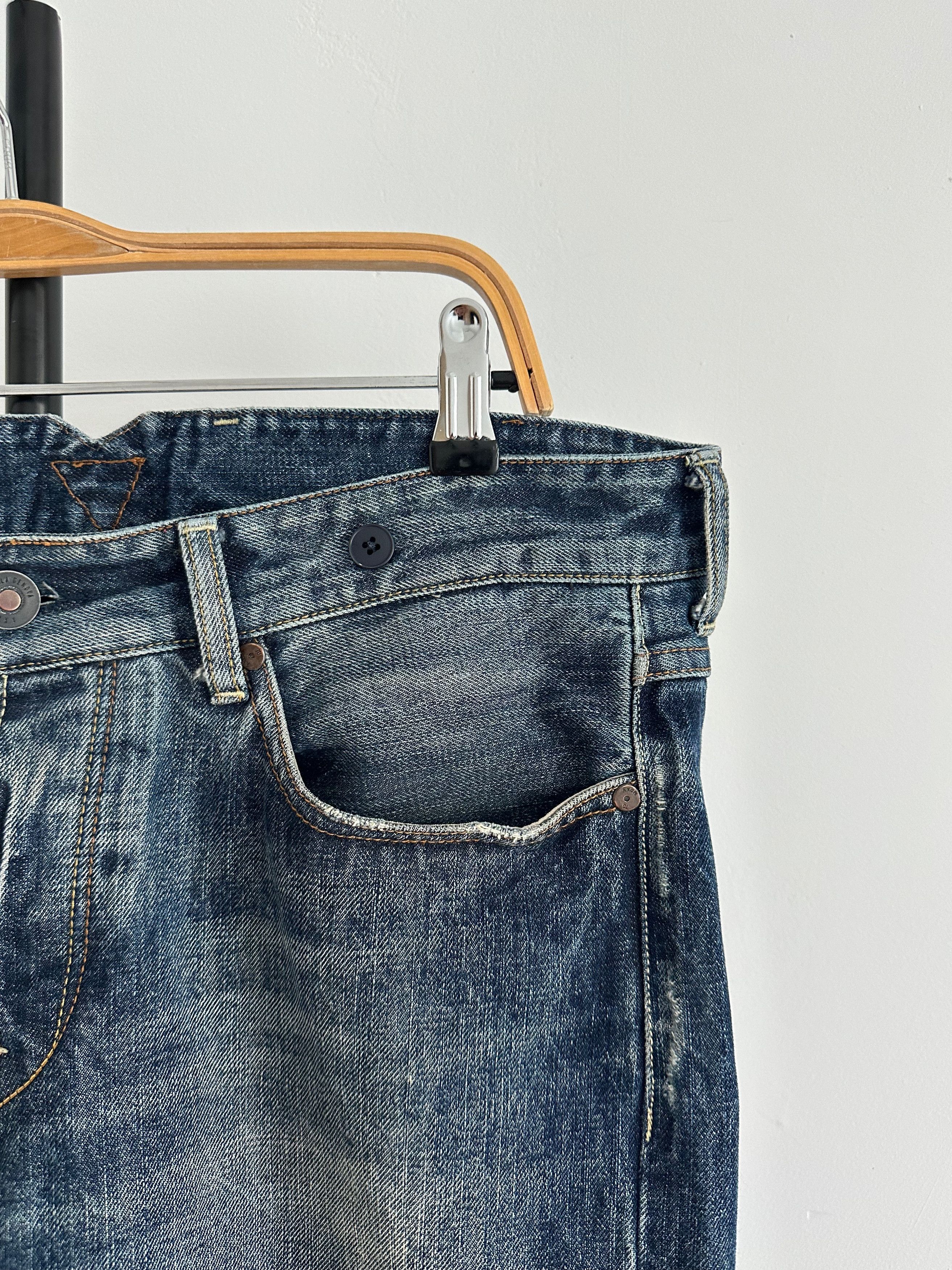 Other TELA GENOVA Selvedge Washed denim pants jeans Size US 35 - 7 Thumbnail