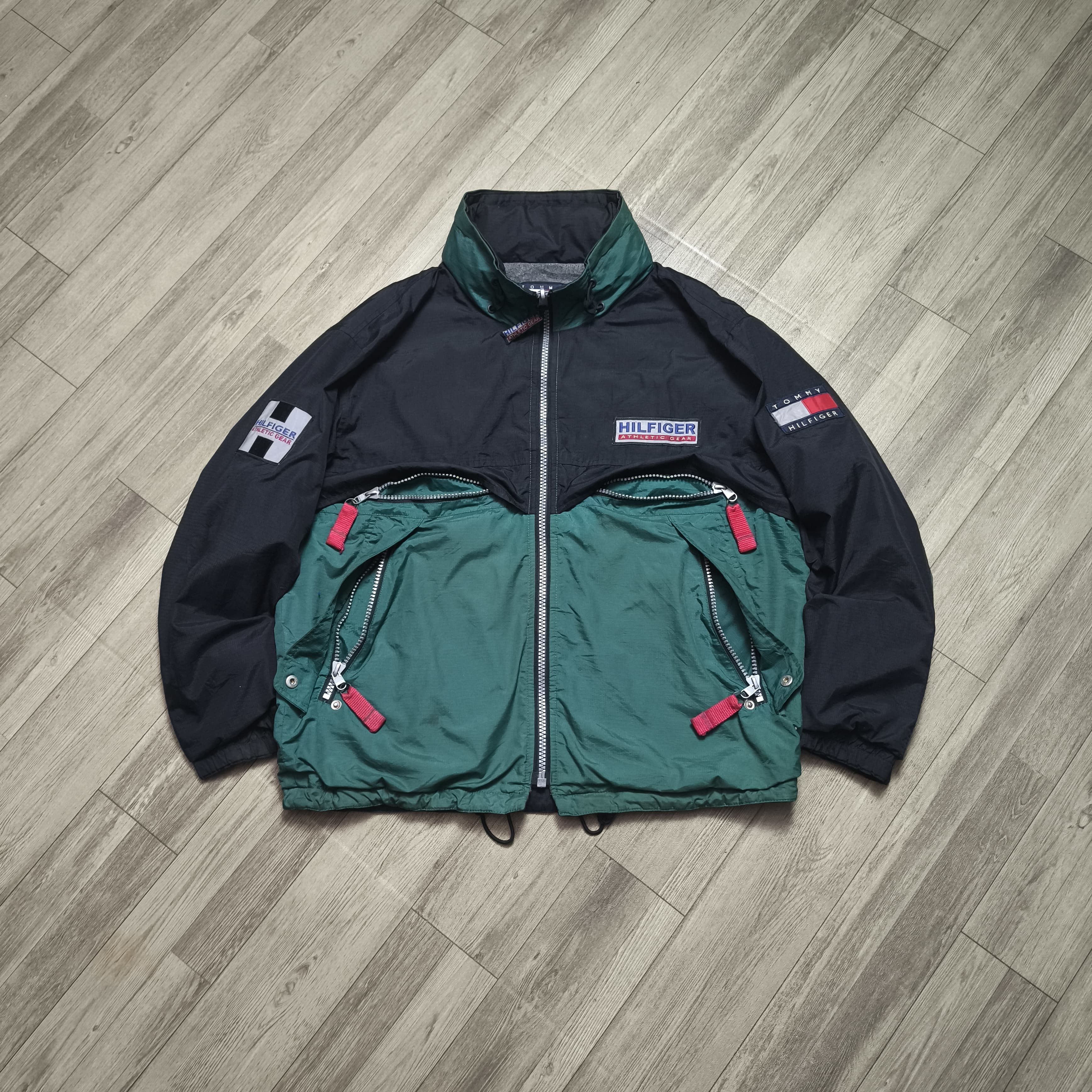 Tommy Hilfiger Vintage 90s Reversible Tommy Hilfiger Athletic Gear Jacket Size US M / EU 48-50 / 2 - 1 Thumbnail
