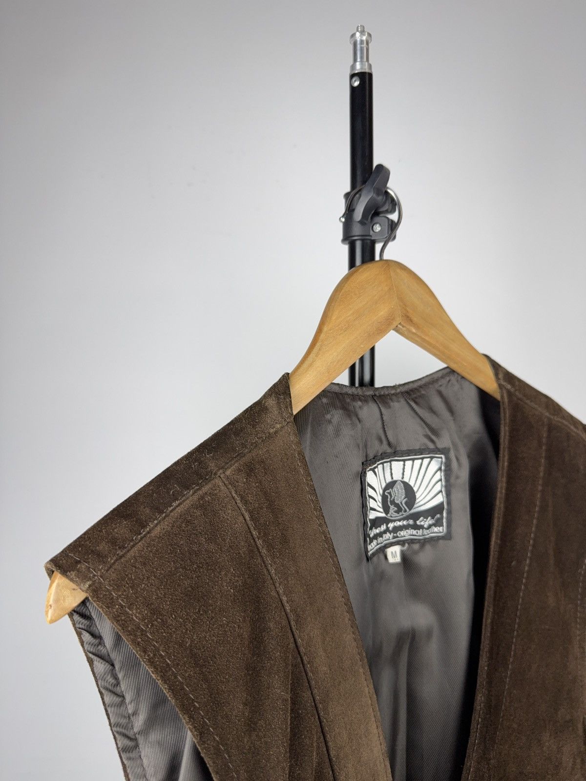 Leather Vintage 90s Cowboy Western USA Retro Suede Leather Vest Size US M / EU 48-50 / 2 - 15 Thumbnail