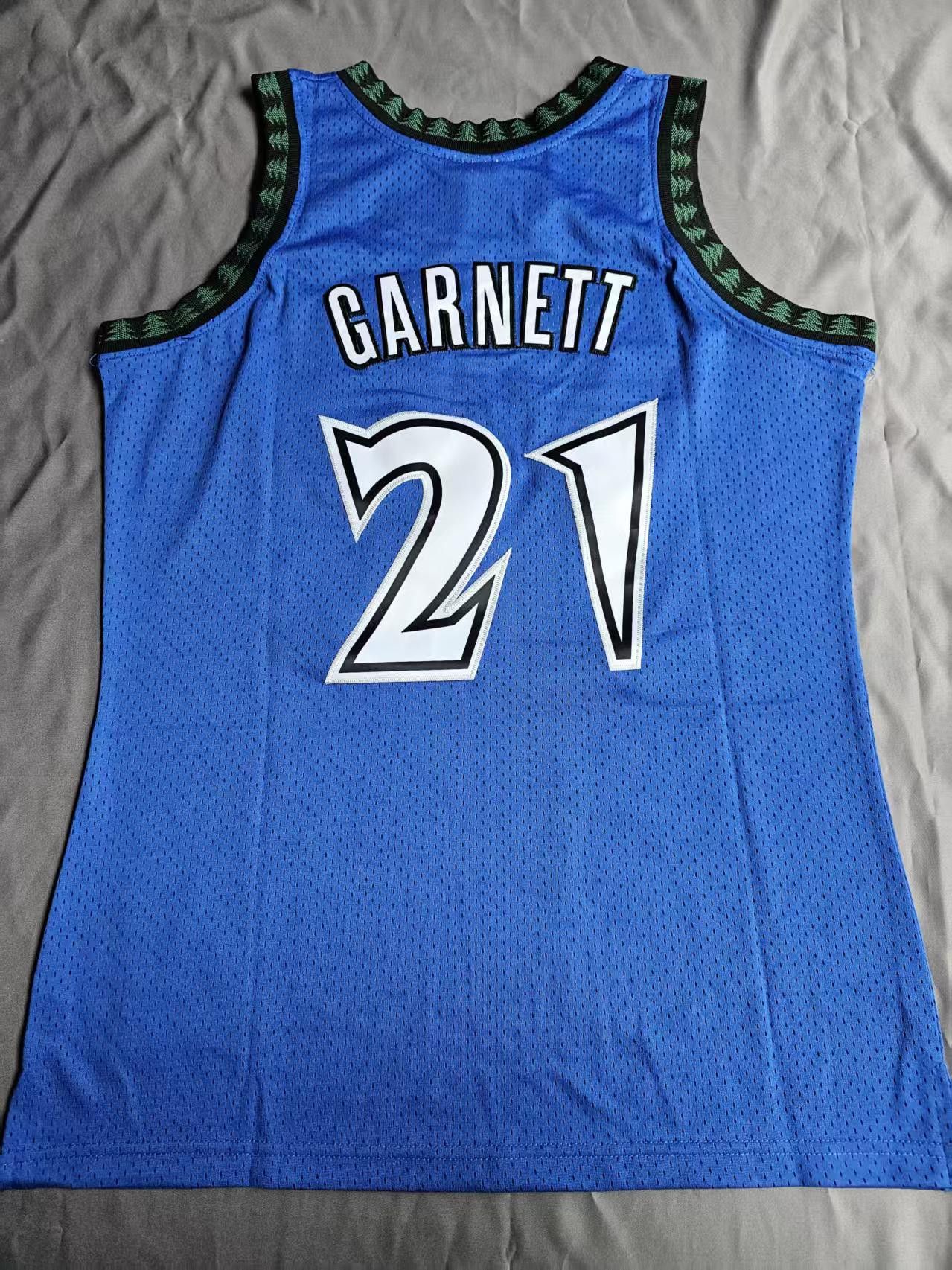 NBA #21 Kevin Garnett Jersey Timberwolves 2003 04 Size US L / EU 52-54 / 3 - 2 Thumbnail