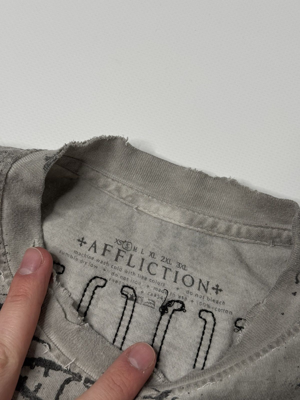 Affliction Real Affliction tee y2k swag distressed grunge 00s swag sk8 Size US S / EU 44-46 / 1 - 5 Thumbnail