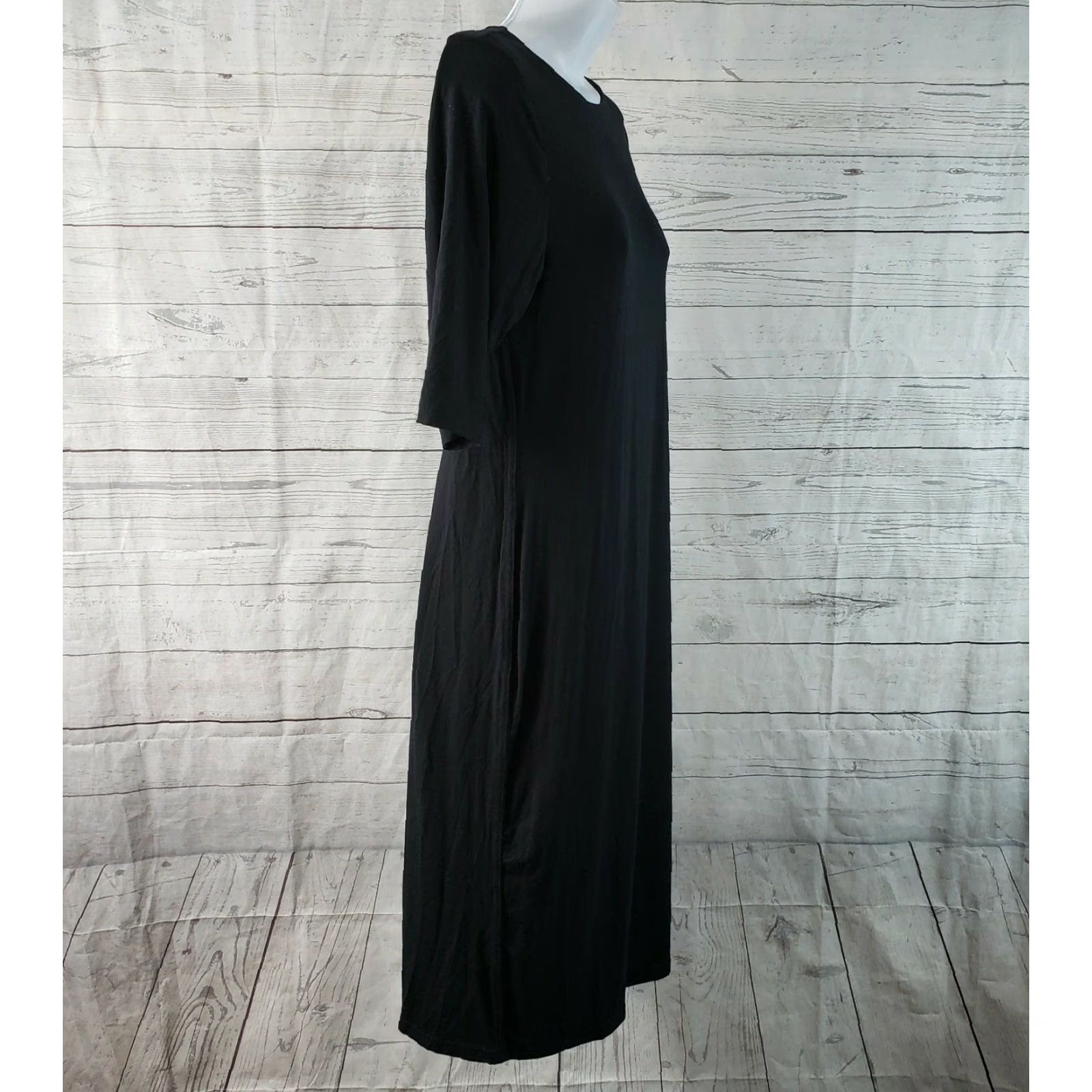 Vintage **Jofit Women's Black Solid Knee-Length Shift Dress Size Small** User: Jofit Women's Black Solid Knee-Length Shift Dress Size Small Size S / US 4 / IT 40 - 3 Thumbnail