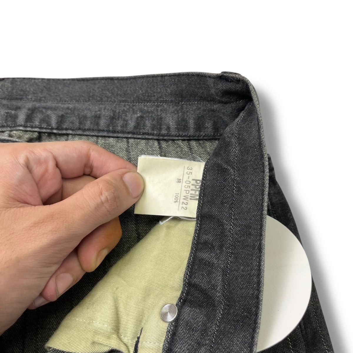 PPFM Archive PPFM Japan Pinstripe Denim Pants Size US 27 - 6 Thumbnail