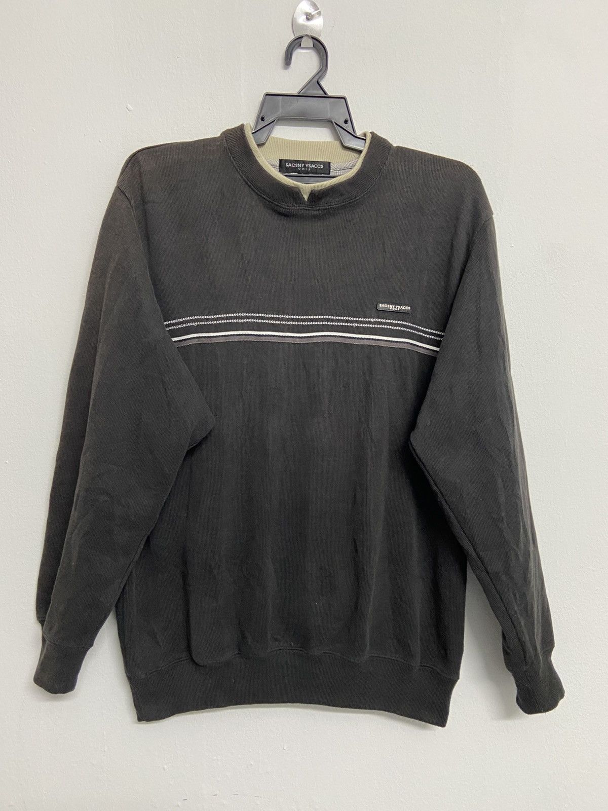 Yohji Yamamoto Vintage Sacsny Y’s Accs Golf Sweater Size US L / EU 52-54 / 3 - 1 Thumbnail