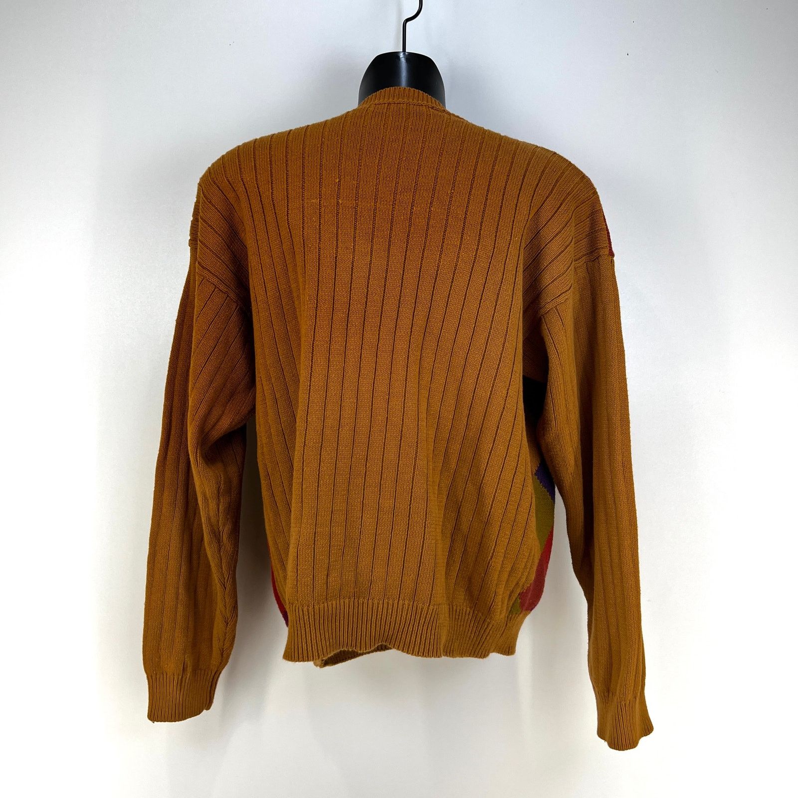 Perry Ellis Vintage Perry Ellis Diamond Motif Cotton Crewneck Sweater Size US M / EU 48-50 / 2 - 8 Thumbnail