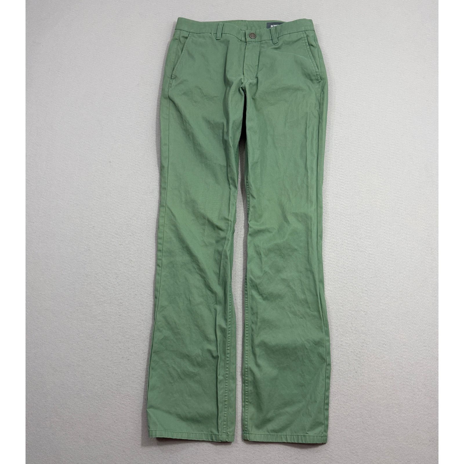 Bonobos BONOBOS Washed Chinos Straight Leg Pants Men's 30x34 Green Size US 30 / EU 46 - 1 Thumbnail