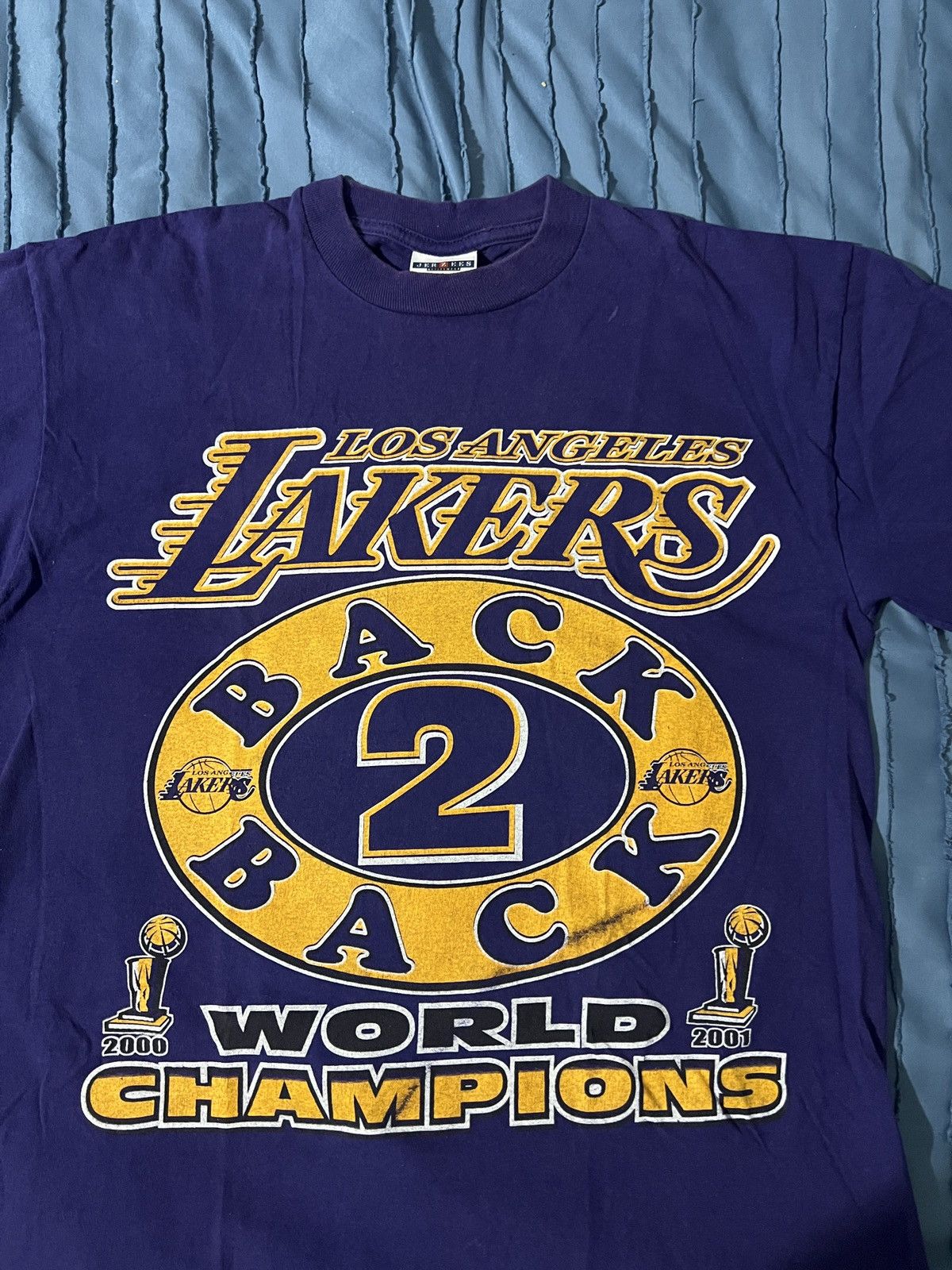 NBA Vintage 2001 Lakers T-Shirt Back to Back Size US M / EU 48-50 / 2 - 3 Thumbnail