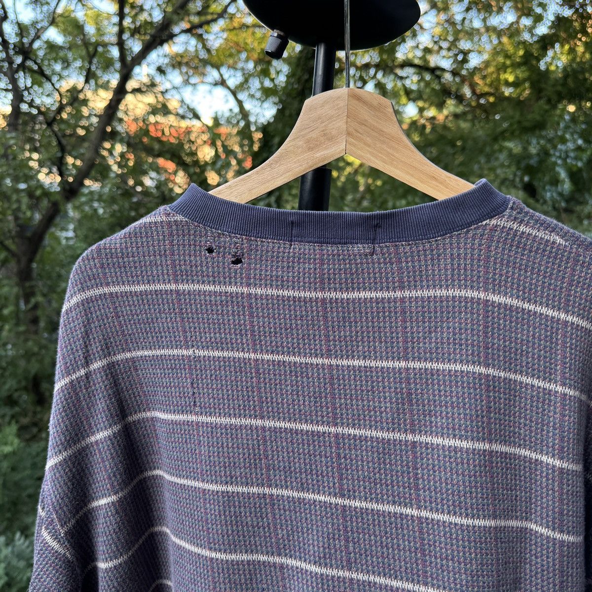 Vintage Thrashed Faded Distressed Henley Shirt ERD Grunge Chrome Size US XL / EU 56 / 4 - 9 Thumbnail