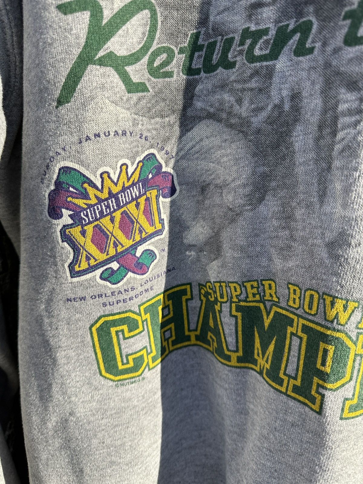 Lee × NFL × Vintage Vintage Green Bay Packers 1997 Super Bowl Champs Sweatshirt Size US L / EU 52-54 / 3 - 2 Thumbnail