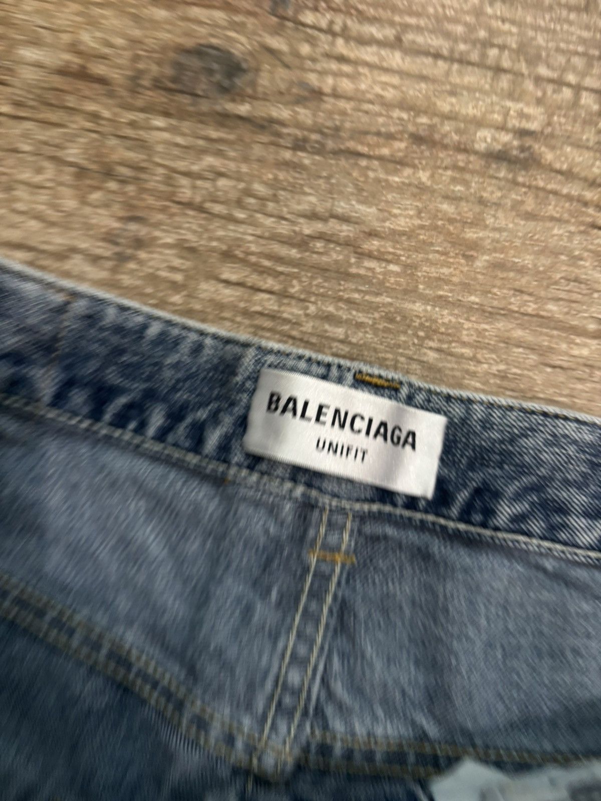 Balenciaga Lightwash Lost Tape Flare Denim Size US 31 - 3 Thumbnail