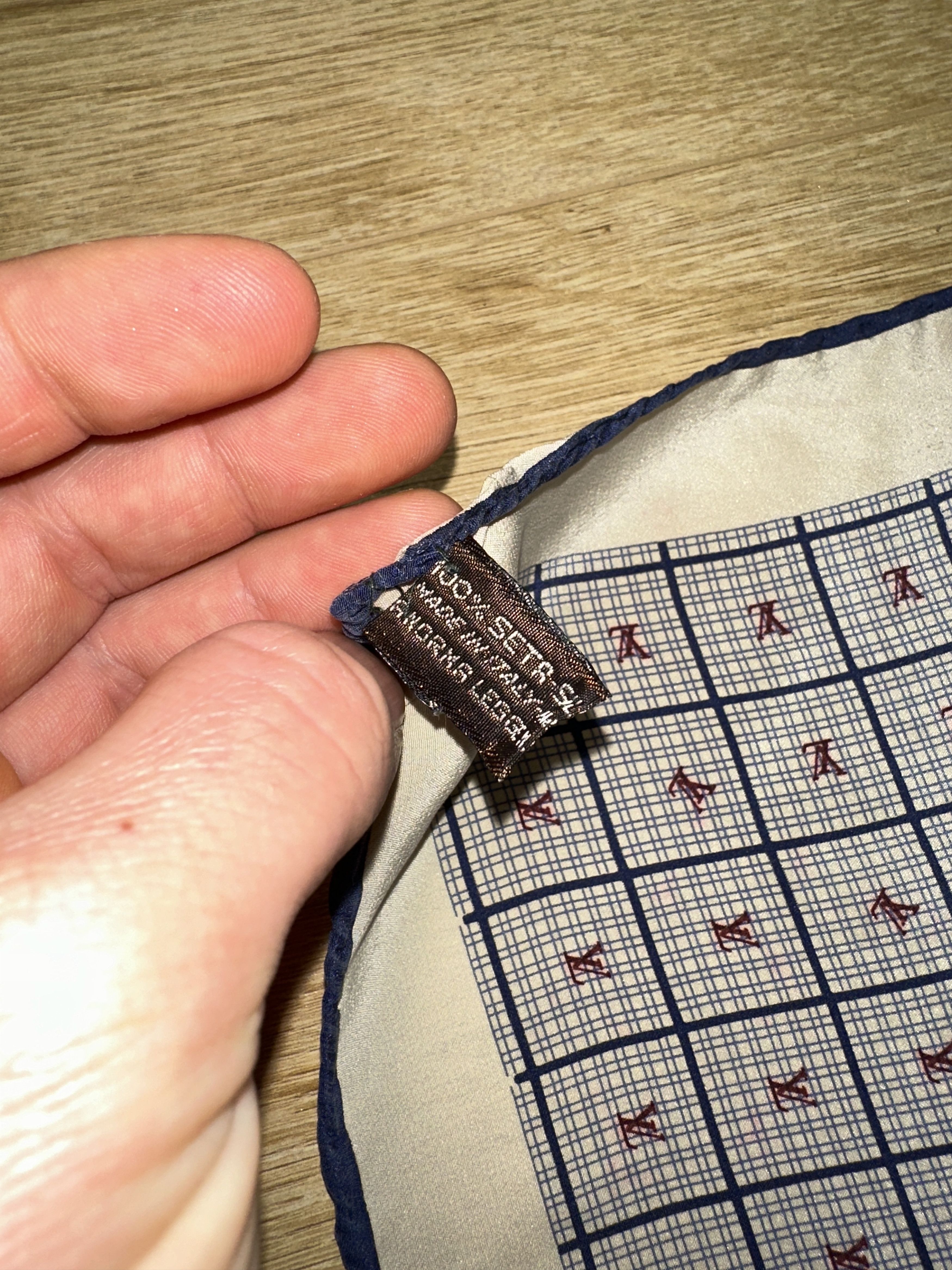 Louis Vuitton Louis Vuitton Silk Scarf Monogram Grid Square 81x83cm Size ONE SIZE - 11 Thumbnail