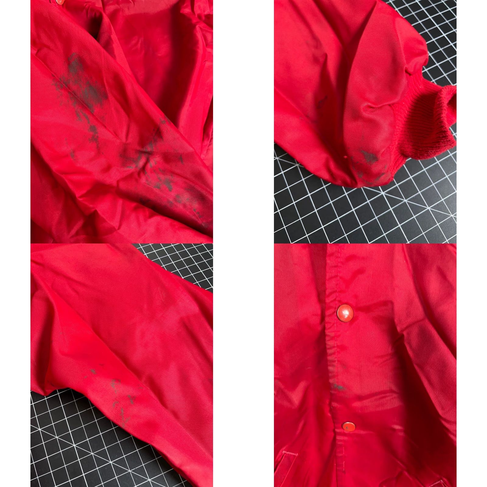 Starter VINTAGE Starter Bomber Jacket Adult XL Red Nylon Sherpa Lined 70s Mens Size US XL / EU 56 / 4 - 8 Thumbnail