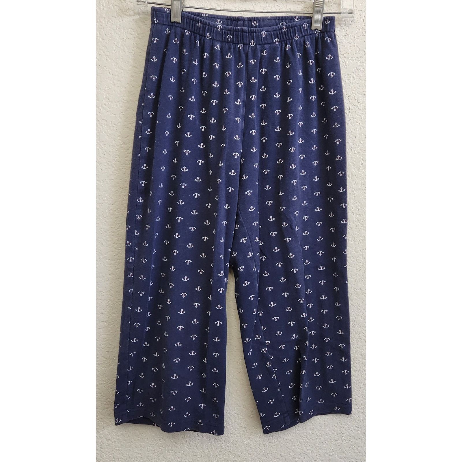 Other Cathy Daniels Blue Anchor Print Cropped Leggings Small Size 24" / US 00 / IT 34 - 1 Thumbnail