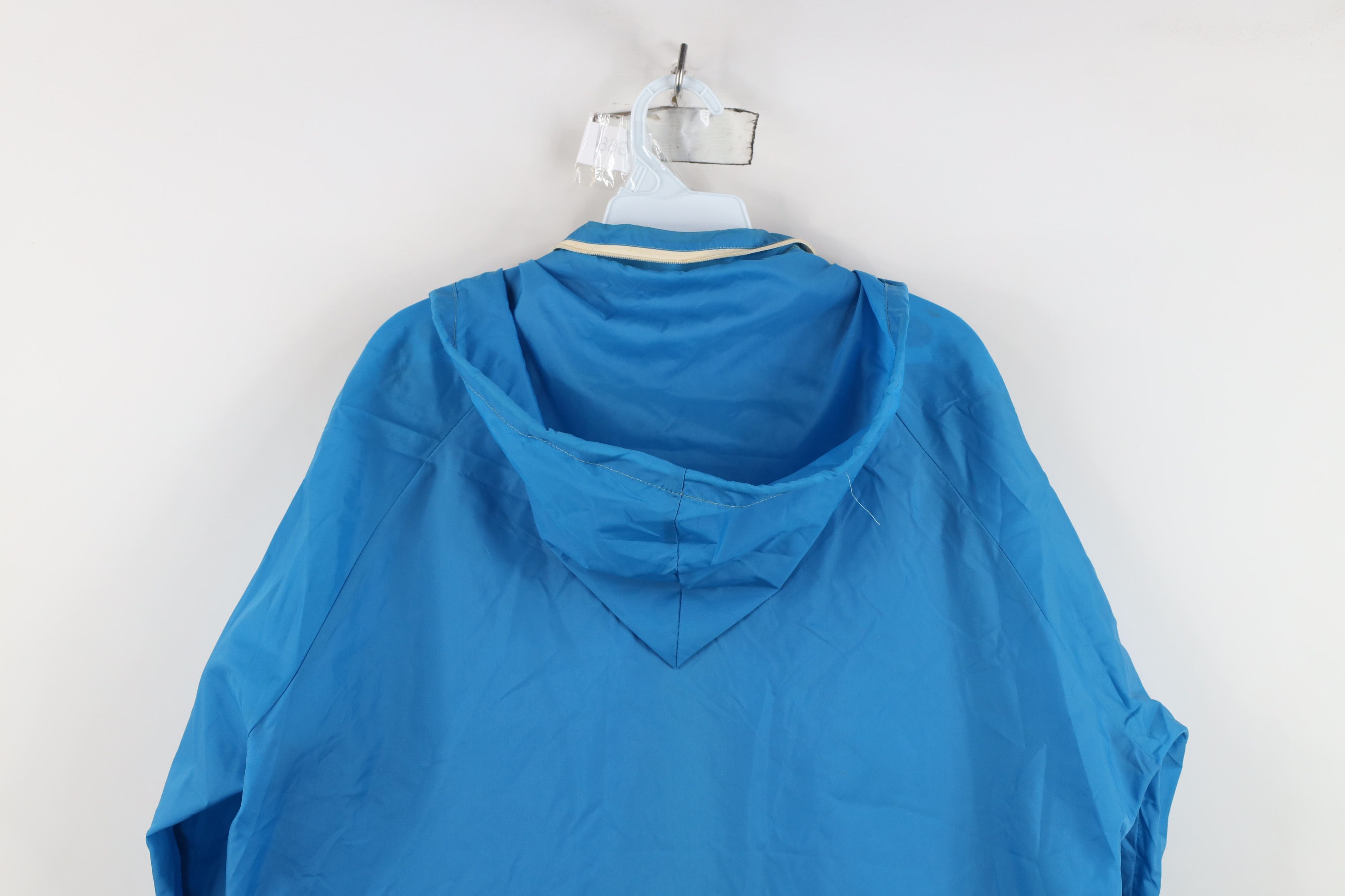 Vintage Vintage 70s Streetwear Full Zip Windbreaker Jacket Blue Size US L / EU 52-54 / 3 - 15 Thumbnail