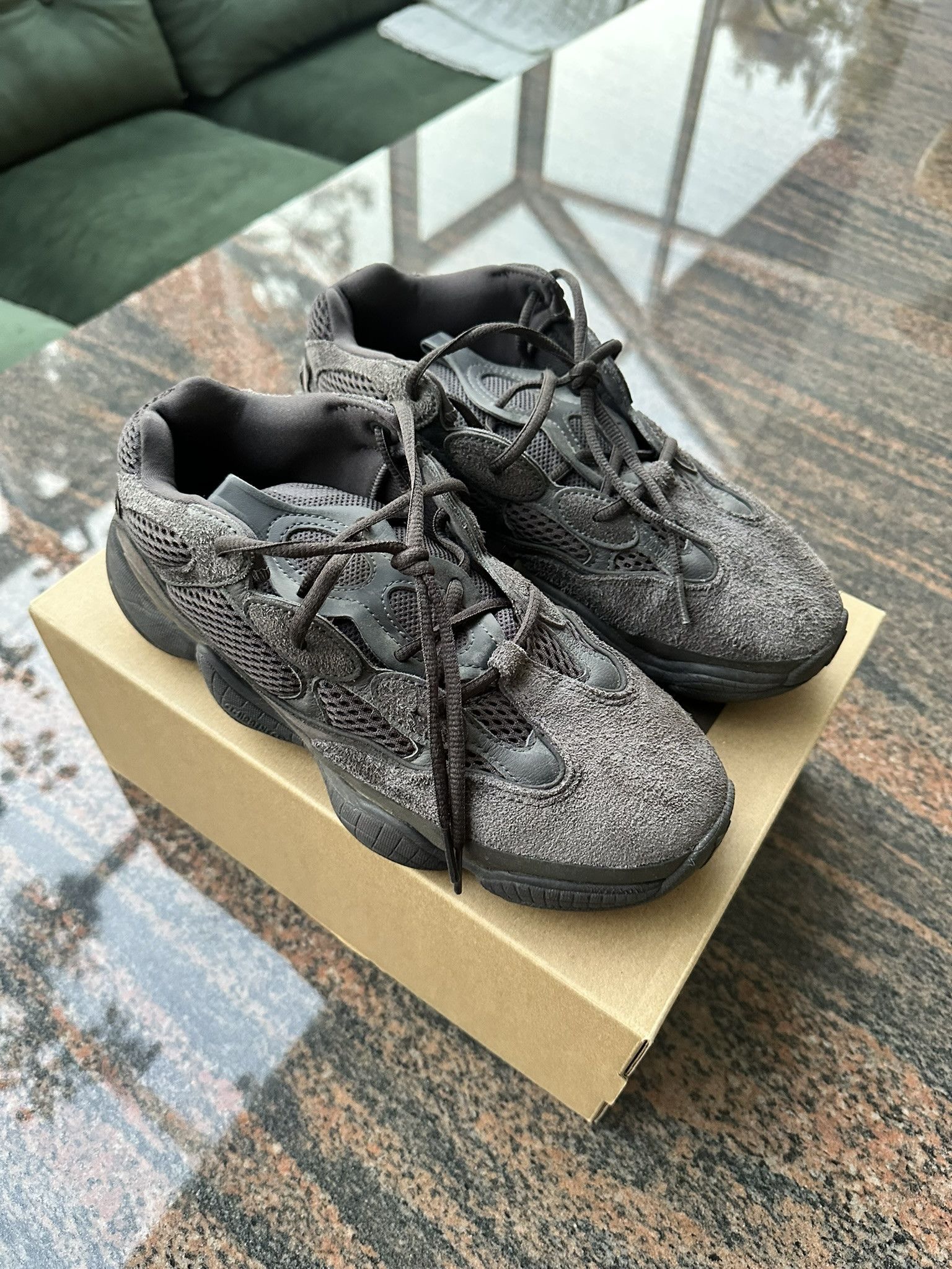 Adidas × Yeezy Adidas Yezzy Boost 500 Utility Black Size US 8 / EU 41 - 3 Thumbnail