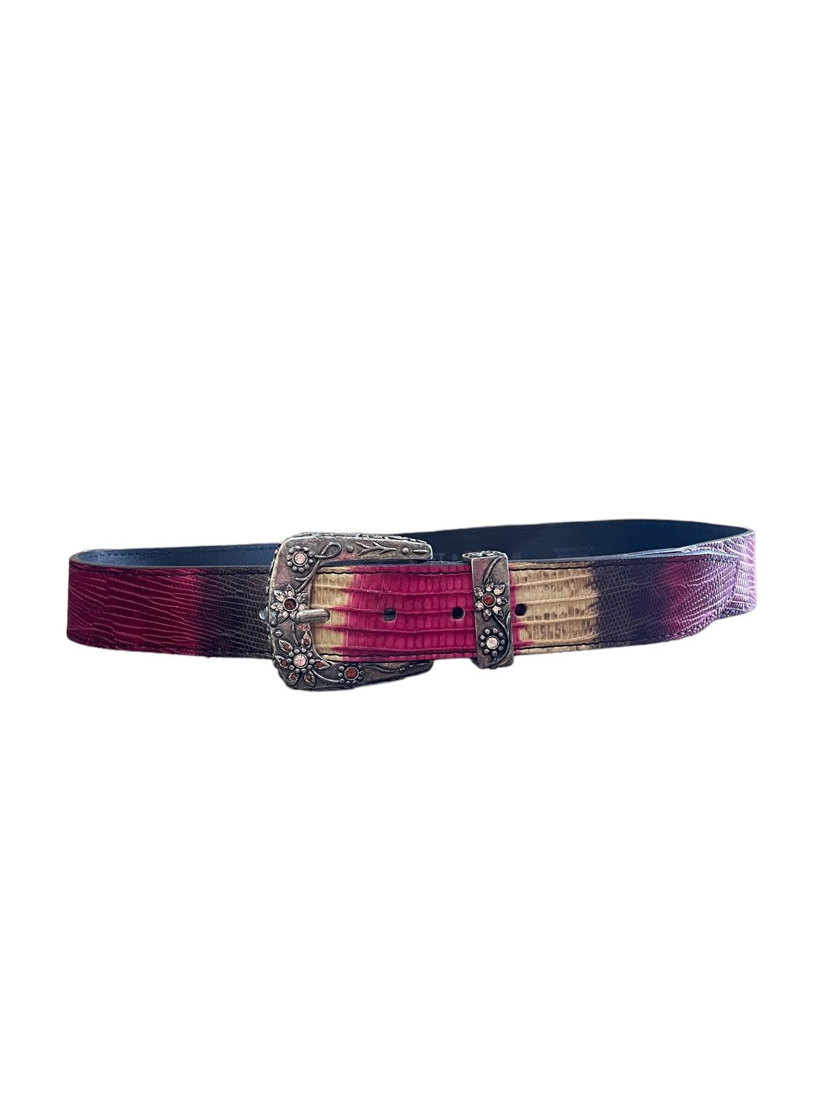 Hysteric Glamour × Japanese Brand × Le Grande Bleu (L.G.B.) Y2K Marquistone X Post & Co Rhinestones Alligator Belt Size ONE SIZE - 2 Thumbnail