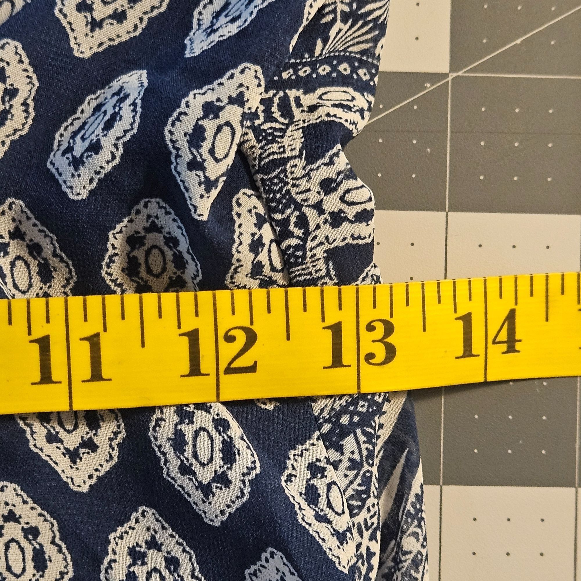 Other Aakaa Boho Maxi Dress Blue White Geo Print Short Sleeve Ligh Size S / US 4 / IT 40 - 5 Thumbnail