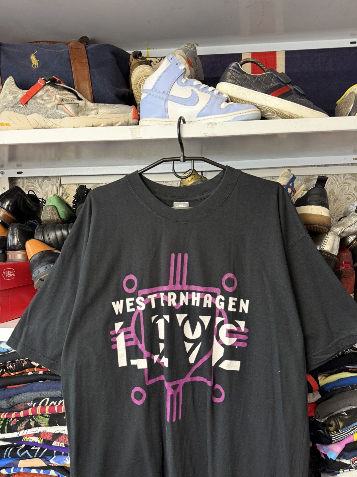 Band Tees Vintage Westernhagen Live Graphic T-Shirt Black Size XL Size US XL / EU 56 / 4 - 20 Thumbnail