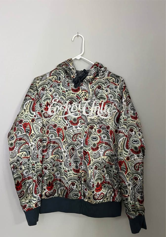 Ecko Unltd. Vintage Y2k Ecko Unltd Reversible Hooded Jacket Size US S / EU 44-46 / 1 - 1 Thumbnail