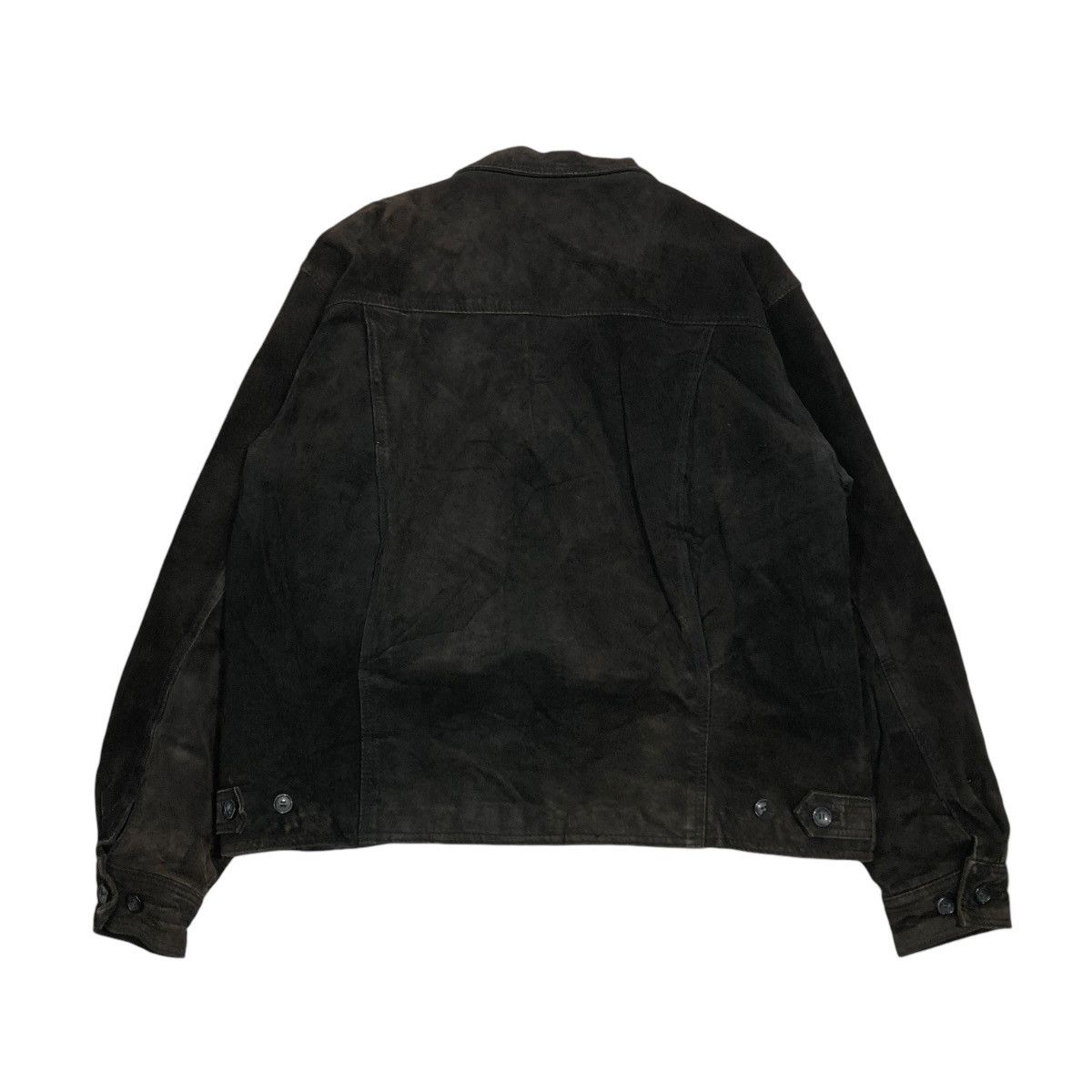 Japanese Brand 🔥VINTAGE GENUINE LEATHER JACKET XENON MEN ISSEY MIYAKE Size US L / EU 52-54 / 3 - 2 Thumbnail