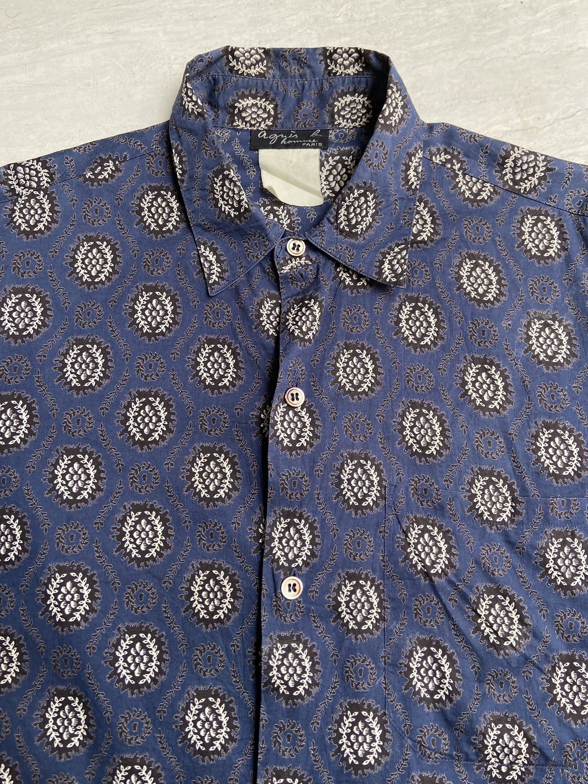 agnes b. AGNES B. HOMME Motive Shirt Size US S / EU 44-46 / 1 - 9 Thumbnail