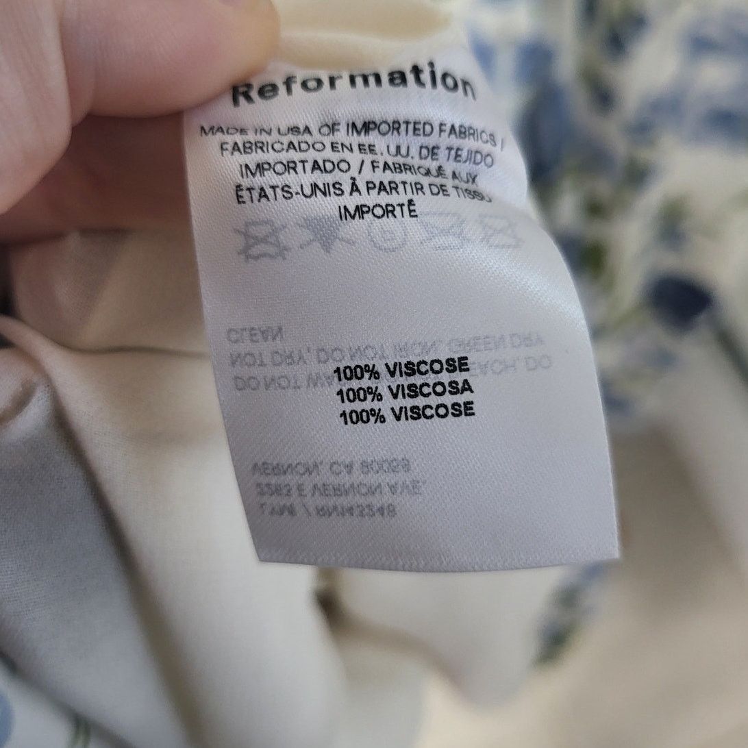 Reformation Reformation Nadira Dress in Lucca Floral Pattern - Size 18 Size XXL / US 16-18 / IT 52-54 - 4 Thumbnail