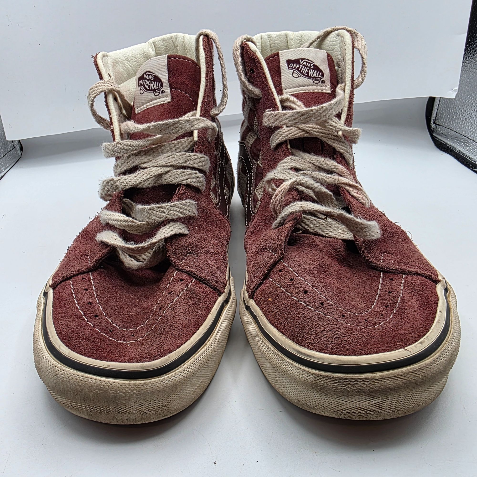 Vans Vans Sk8-Hi Stitch Checkerboard Bitte Mens Size 9.5 Brown Sh Size US 9.5 / EU 42-43 - 2 Thumbnail
