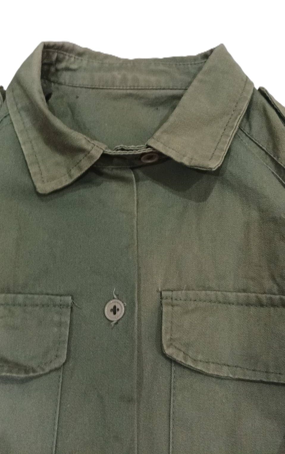 Other French Jacket : Green VINTAGE Workwear Military Men Size US L / EU 52-54 / 3 - 7 Thumbnail