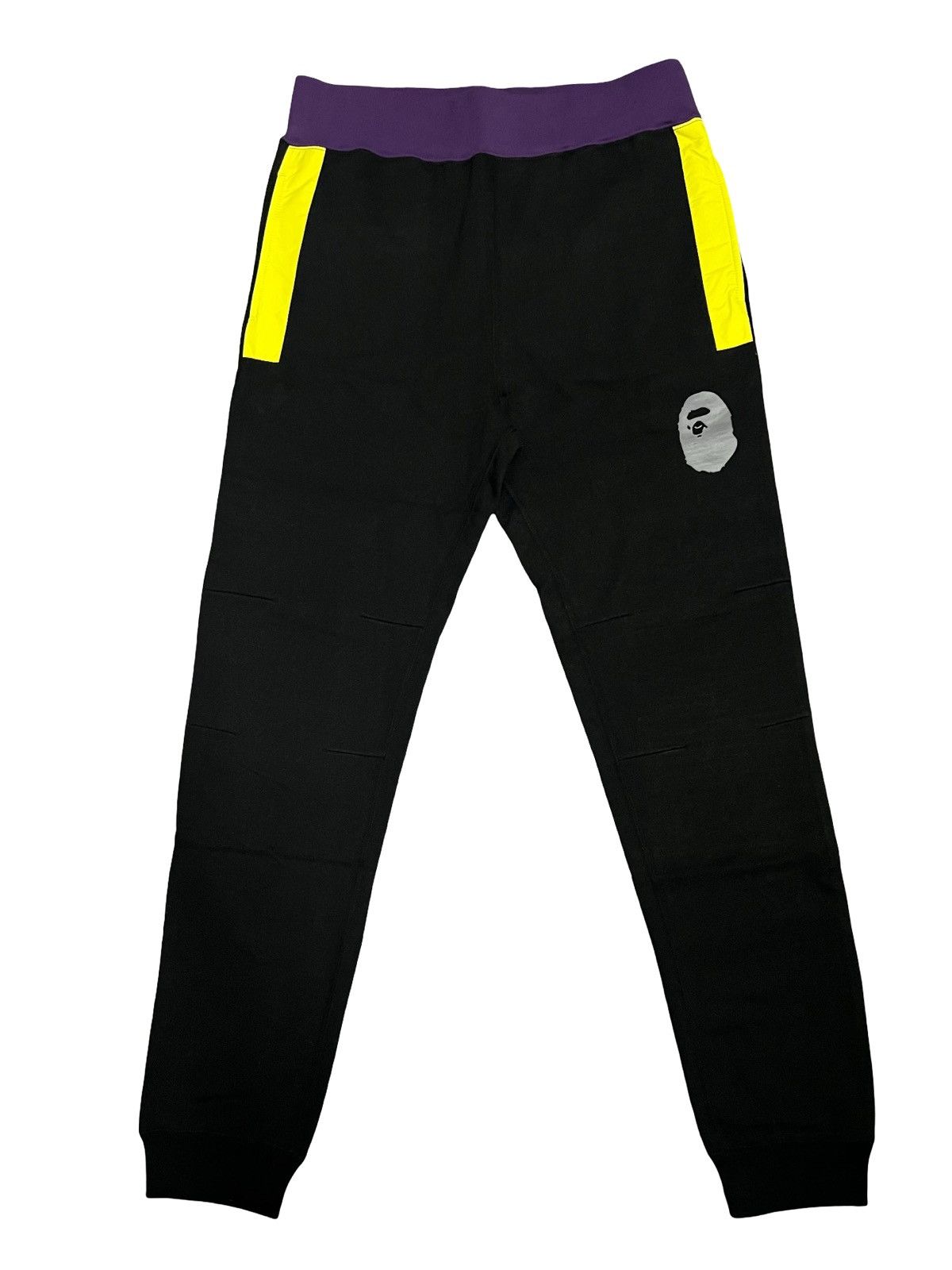 Bape BAPE Color Block Slim Sweatpants in black Size US 31 - 1 Thumbnail