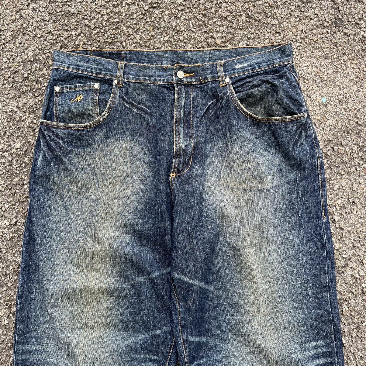 Southpole RARE Vintage Y2K Makaveli Tupac Baggy Denim Printed Jeans Size US 40 / EU 56 - 4 Thumbnail