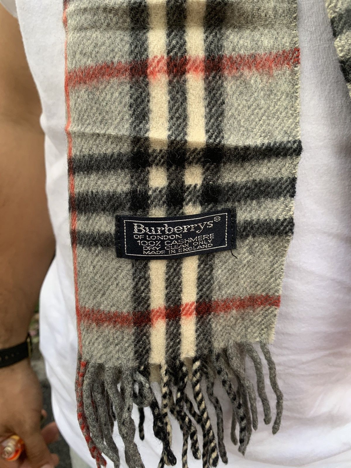 Burberry × Designer Vintage Buberry Scaff wool Size ONE SIZE - 6 Thumbnail