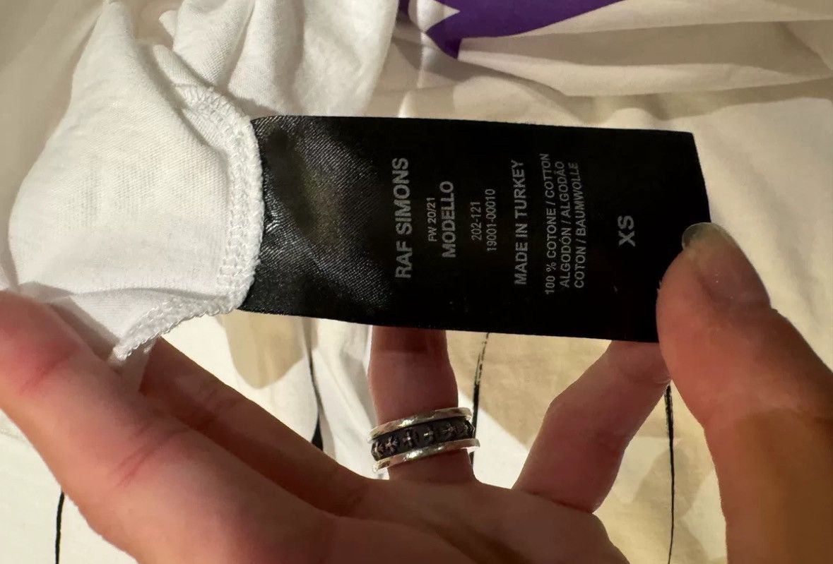 Raf Simons RAF SIMONS FW21 White slogan print short sleeve T-shirt Size US XS / EU 42 / 0 - 5 Thumbnail
