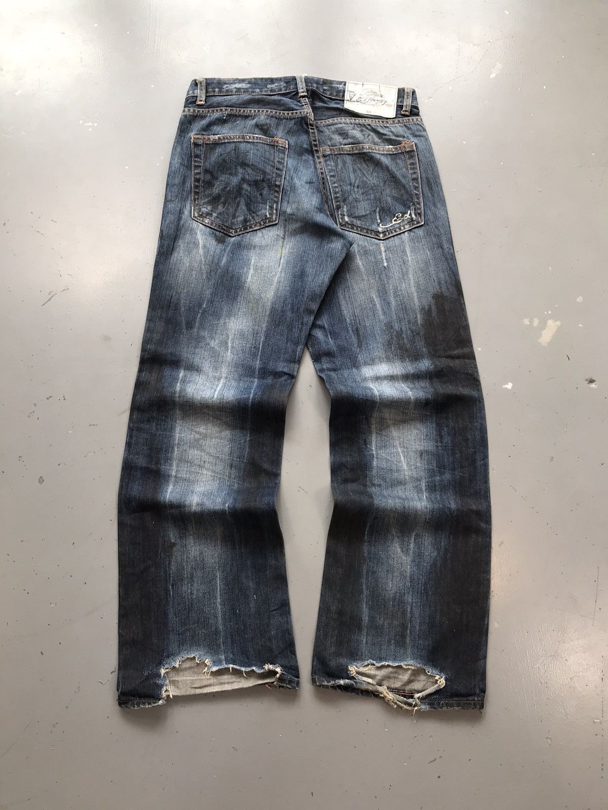 Ed Hardy × Vintage Vintage Edhardy dragons 🐉 embroidered denim Size US 34 / EU 50 - 8 Thumbnail