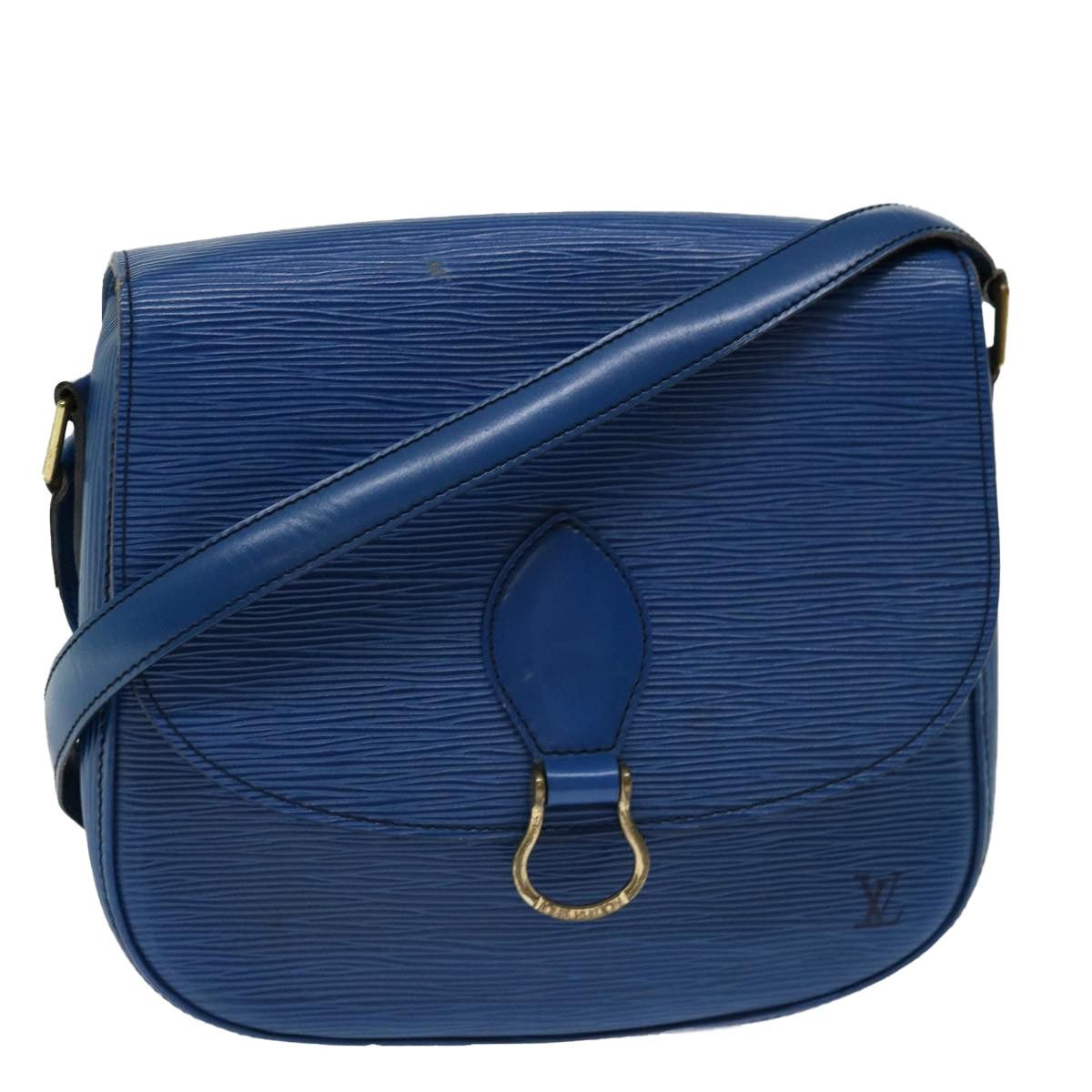 Louis Vuitton LOUIS VUITTON Epi Saint Cloud GM Shoulder Bag Blue M52195 Size ONE SIZE - 1 Thumbnail