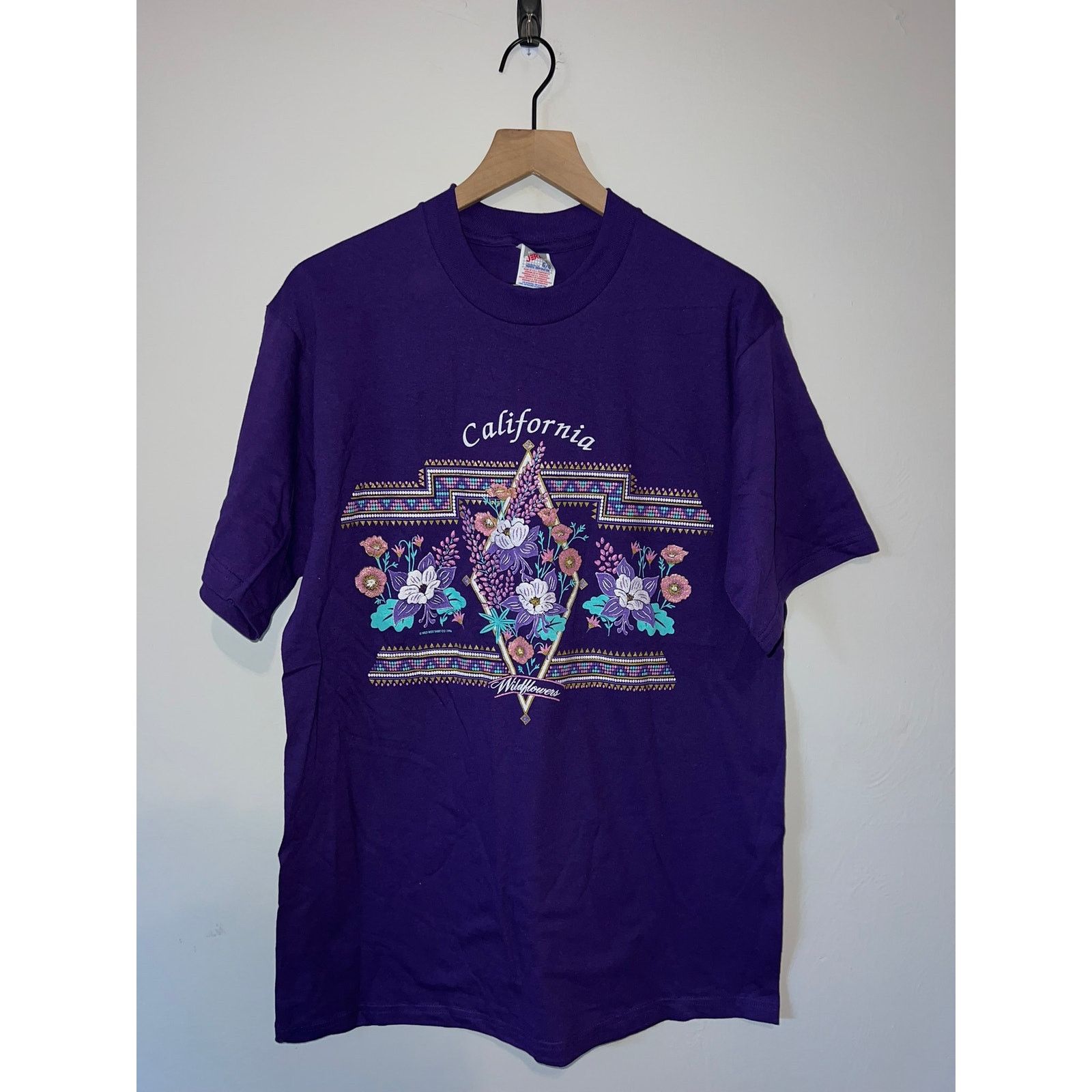Jerzees Vintage California Wildflowers Shirt Flower Tee VTG 90s L Size US L / EU 52-54 / 3 - 1 Thumbnail